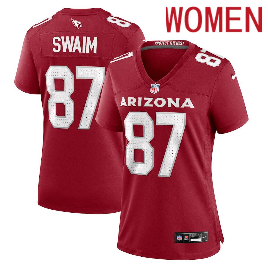 Women Arizona Cardinals #87 Geoff Swaim Nike Cardinal Team Game NFL Jersey->women nfl jersey->Women Jersey